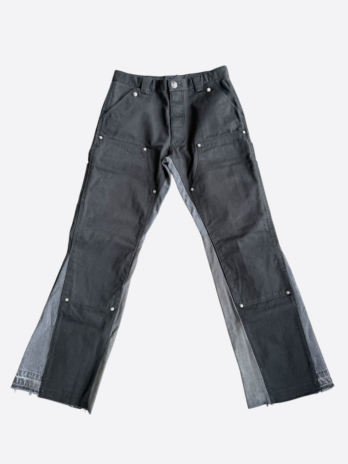 Chrome Hearts Black Flared Carpenter Pants
