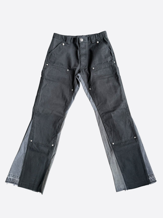 Chrome Hearts Black Flared Carpenter Pants
