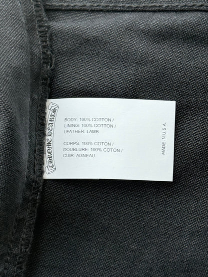Chrome Hearts Black Cross Patch Carpenter Pants