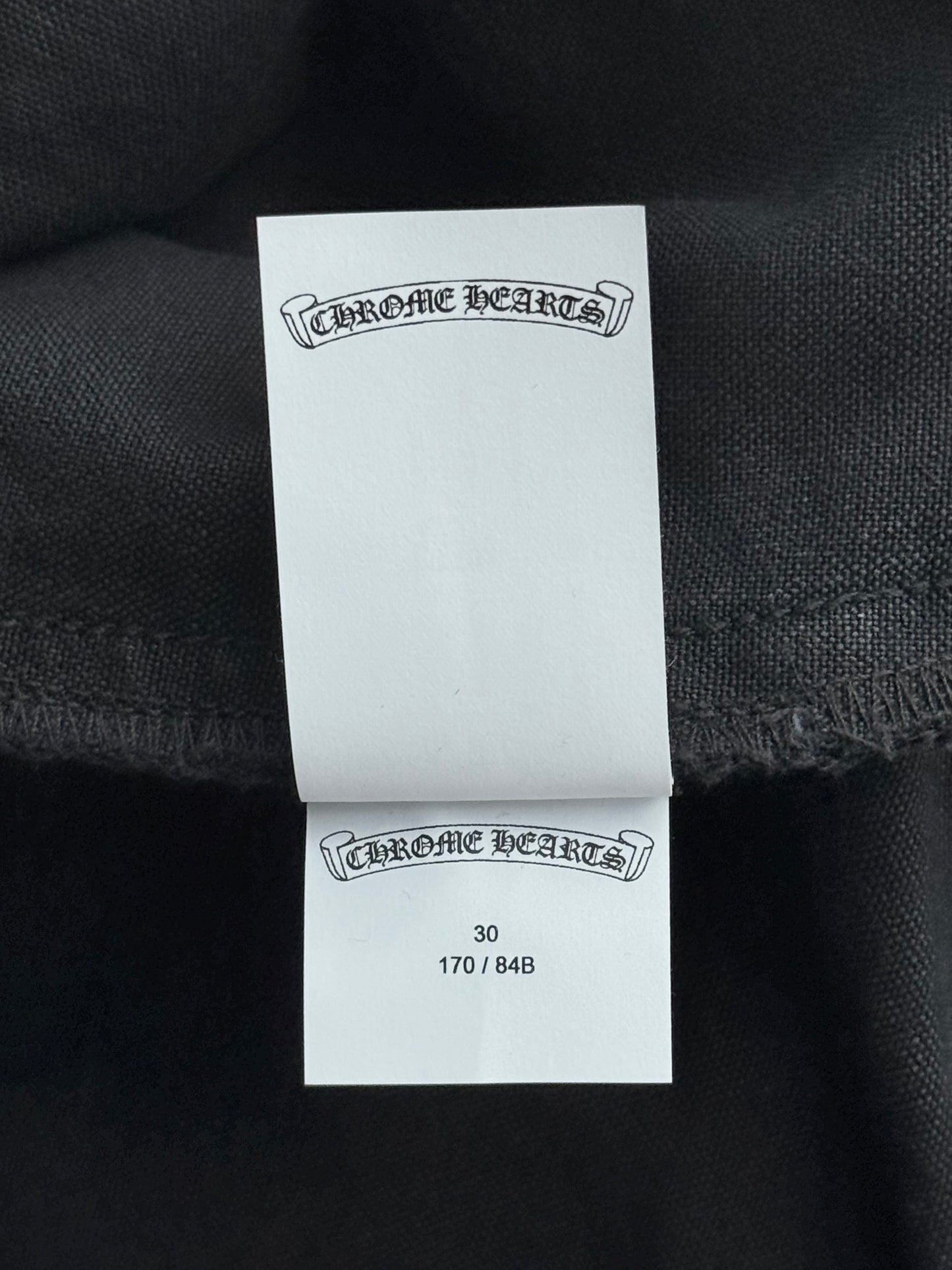 Chrome Hearts Black Cross Patch Carpenter Pants