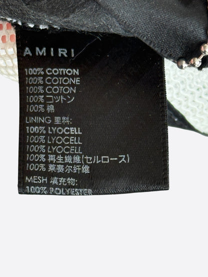 Amiri White & Brown MA Logo Trucker Hat