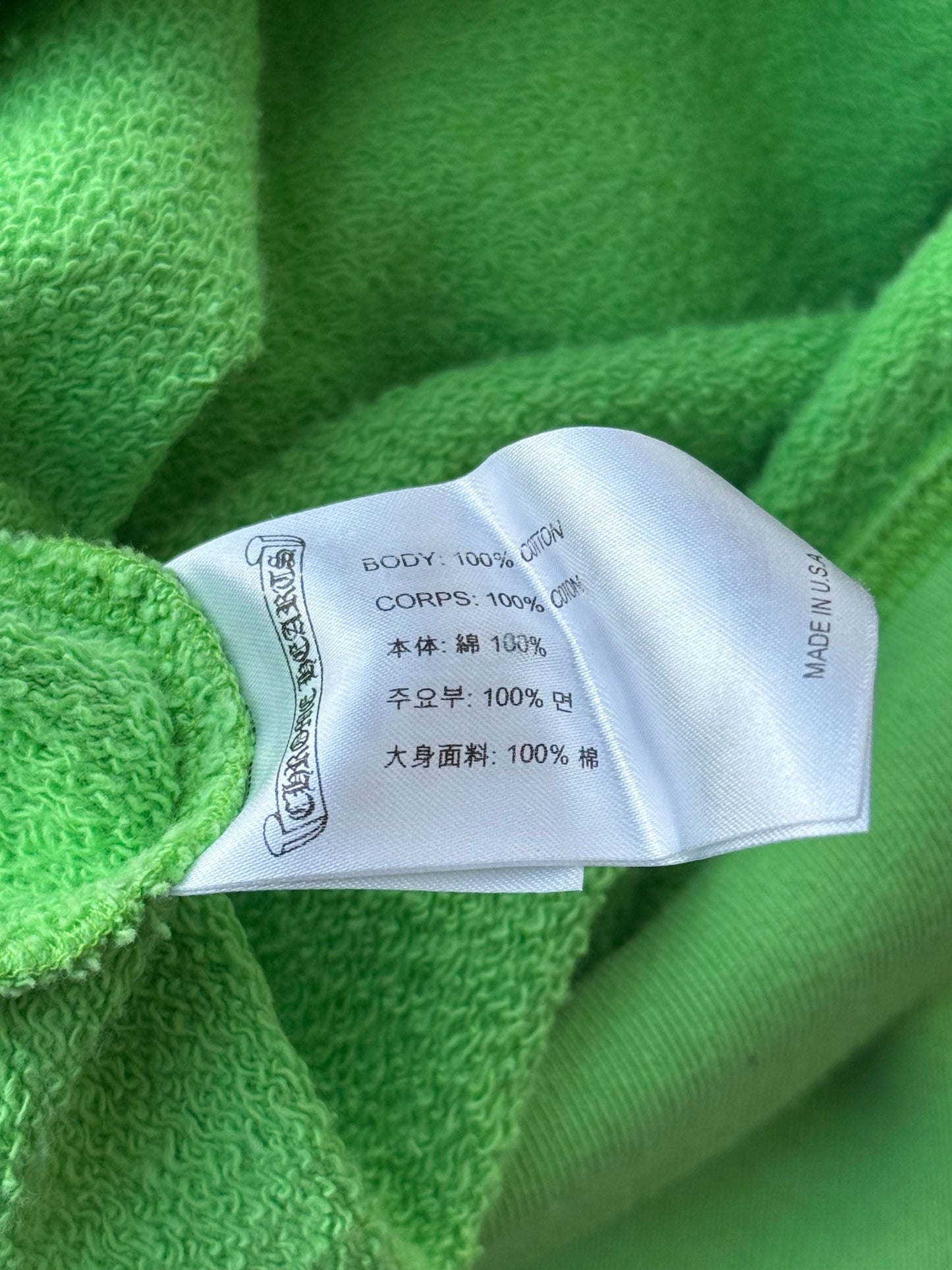 Chrome Hearts Green Sex Records Logo Hoodie