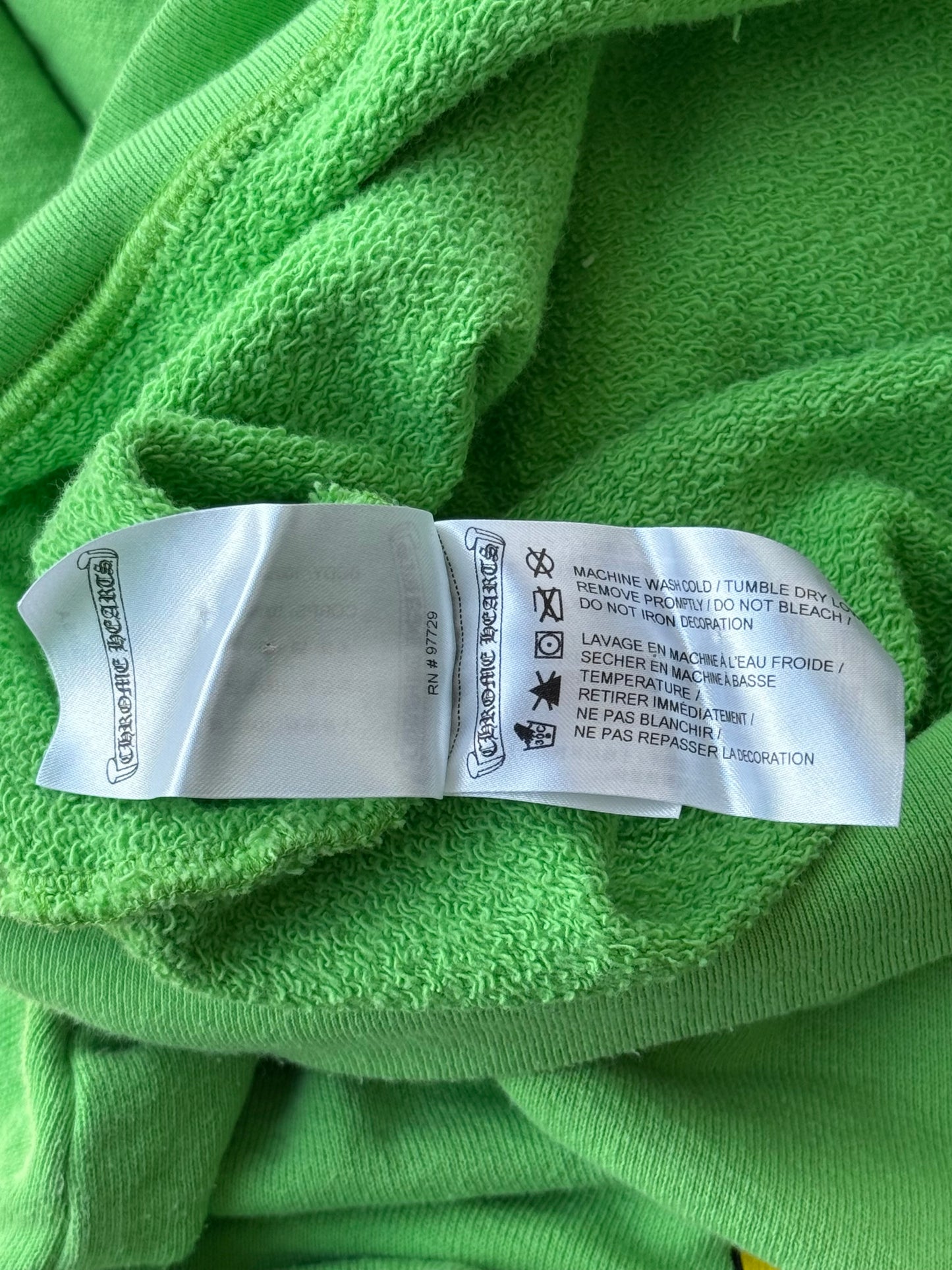 Chrome Hearts Green Sex Records Logo Hoodie
