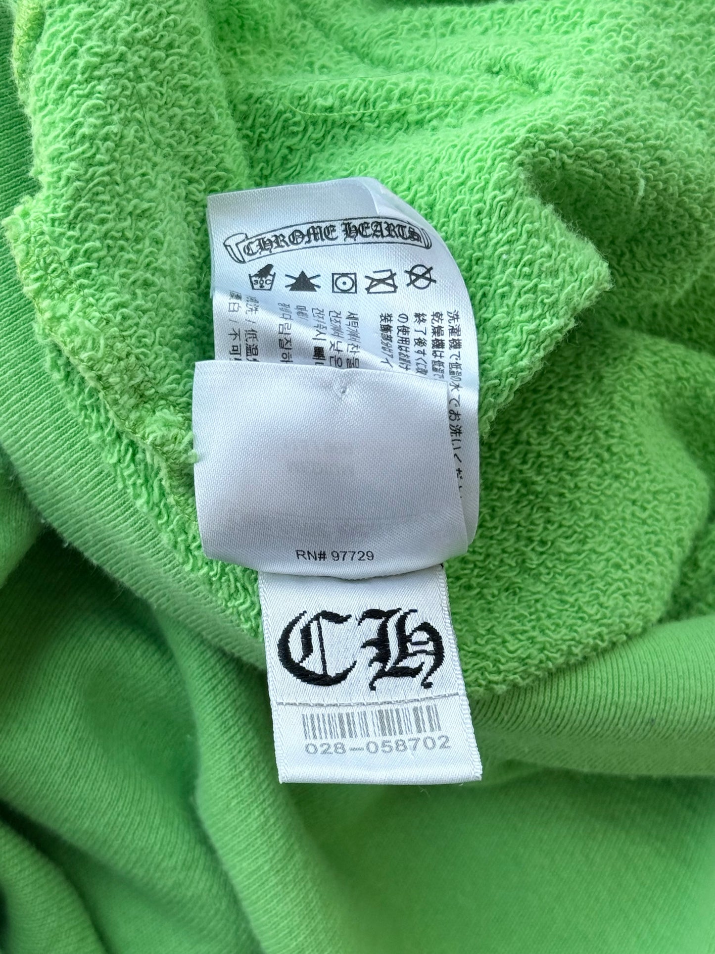 Chrome Hearts Green Sex Records Logo Hoodie