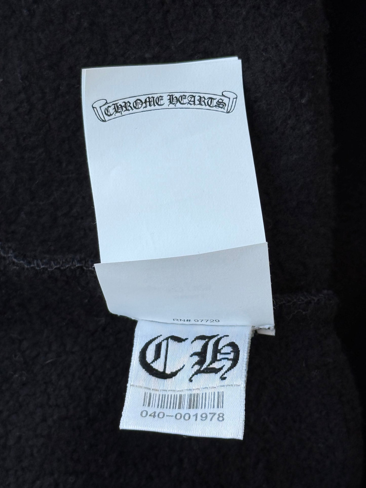 Chrome Hearts Black Triple Cross Patch Paper Jam Hoodie