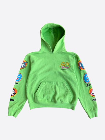 Chrome Hearts Green Sex Records Logo Hoodie