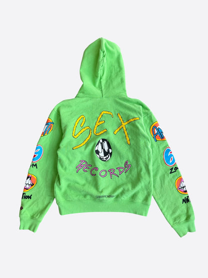 Chrome Hearts Green Sex Records Logo Hoodie