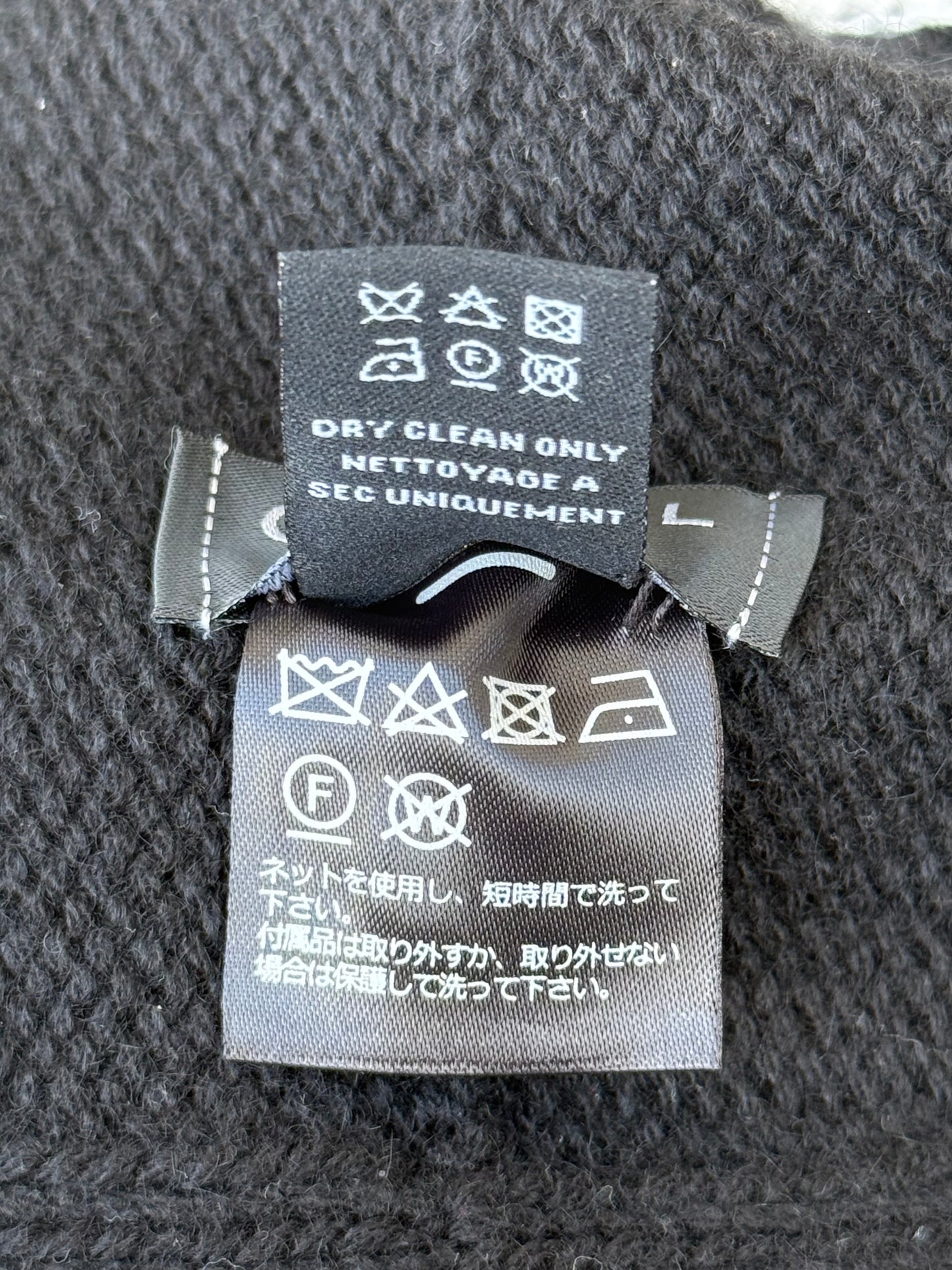 Chanel Black & White CC Logo Cashmere Beanie