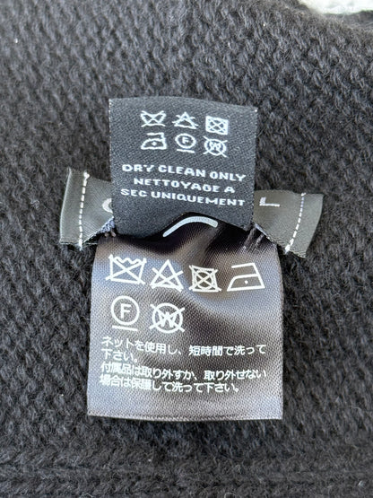Chanel Black & White CC Logo Cashmere Beanie