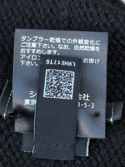 Chanel Black & White CC Logo Cashmere Beanie