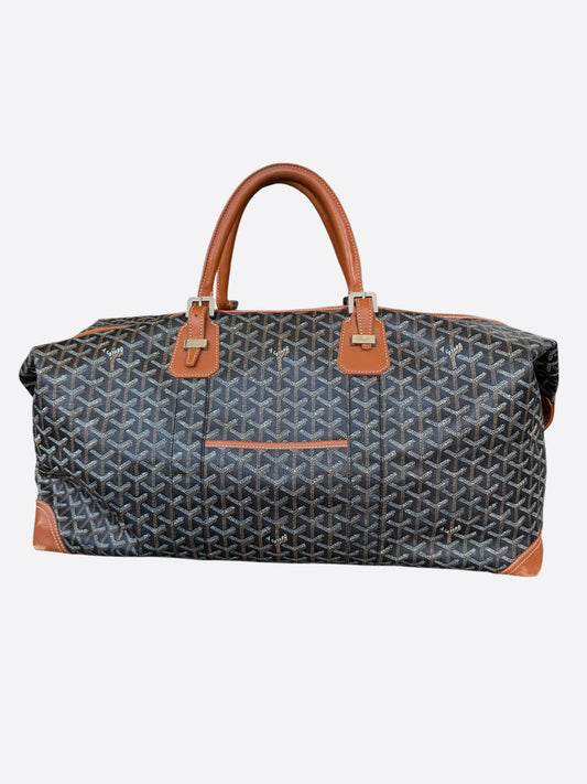Goyard Black & Brown Boeing 55 Duffel Bag