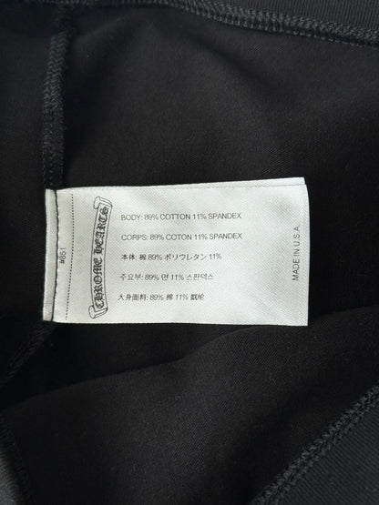 Chrome Hearts Black & White Scroll Logo Leggings