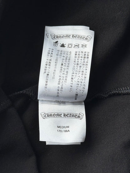 Chrome Hearts Black & White Scroll Logo Leggings