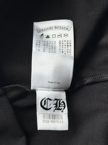 Chrome Hearts Black & White Scroll Logo Leggings