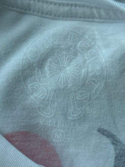 Chrome Hearts White & Red NY Longsleeve T-Shirt
