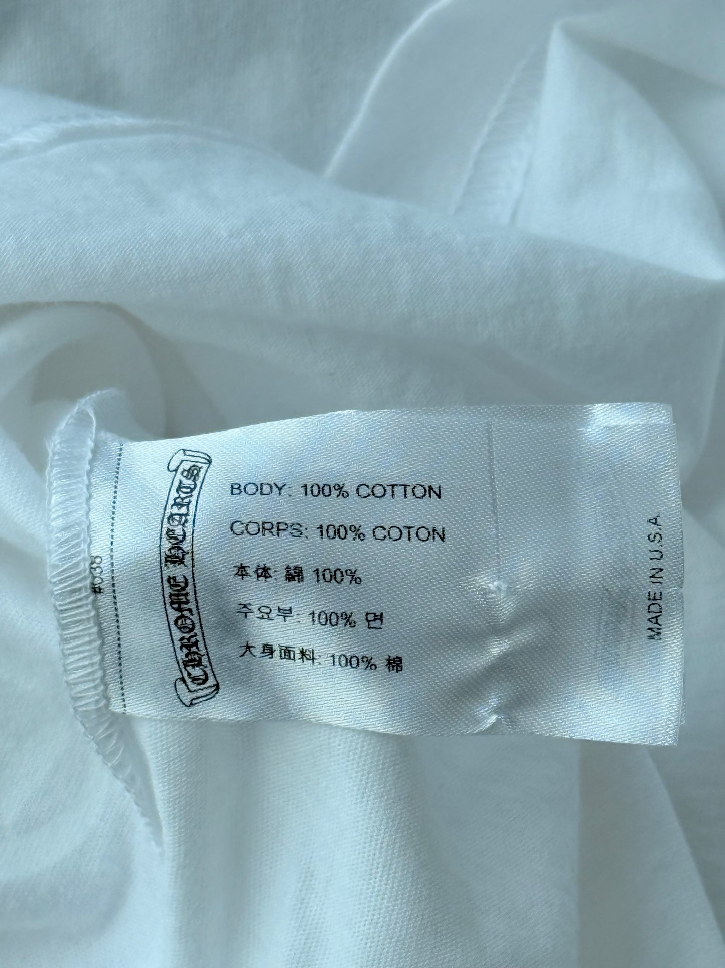 Chrome Hearts White & Red NY Longsleeve T-Shirt