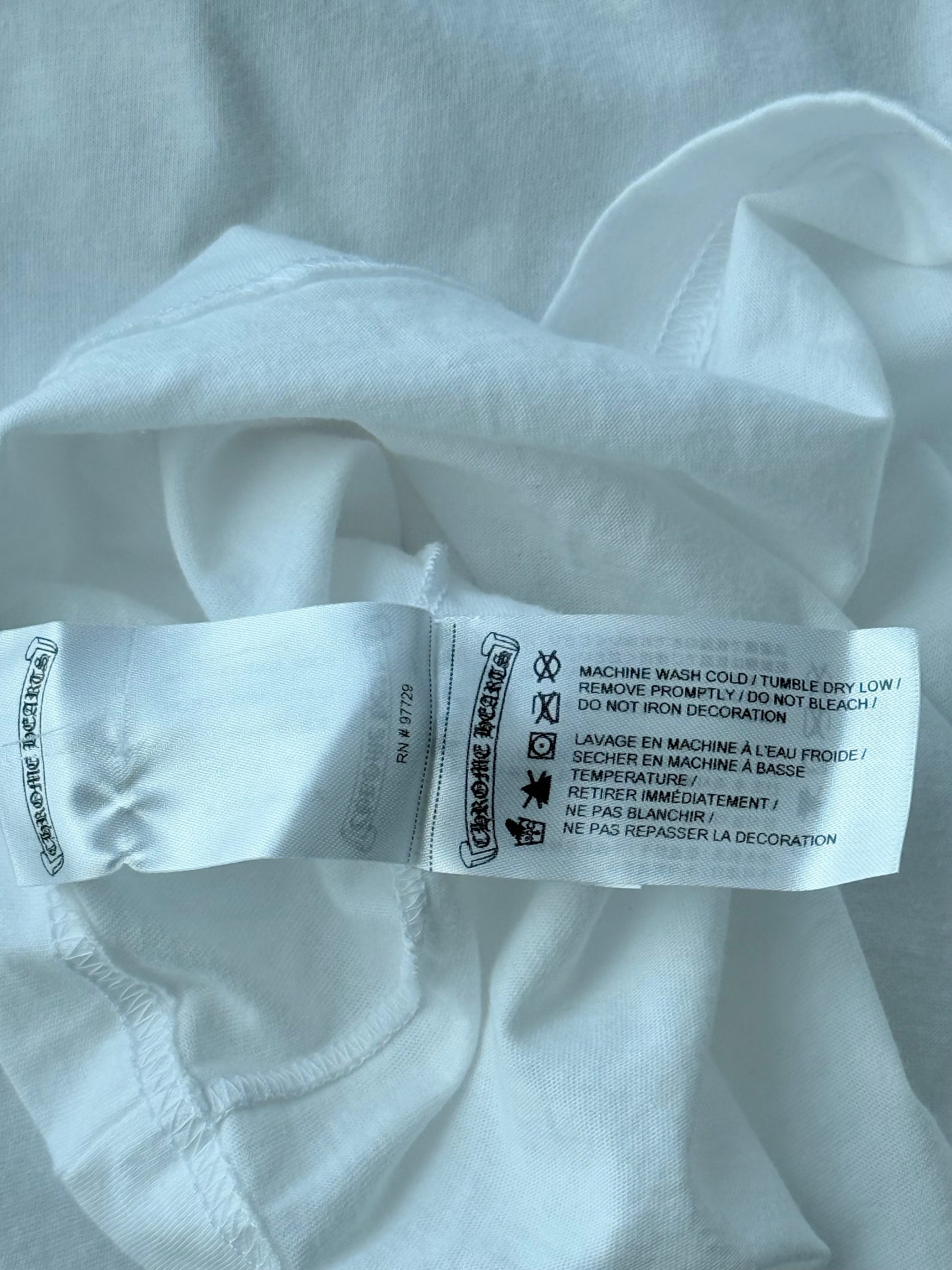 Chrome Hearts White & Red NY Longsleeve T-Shirt