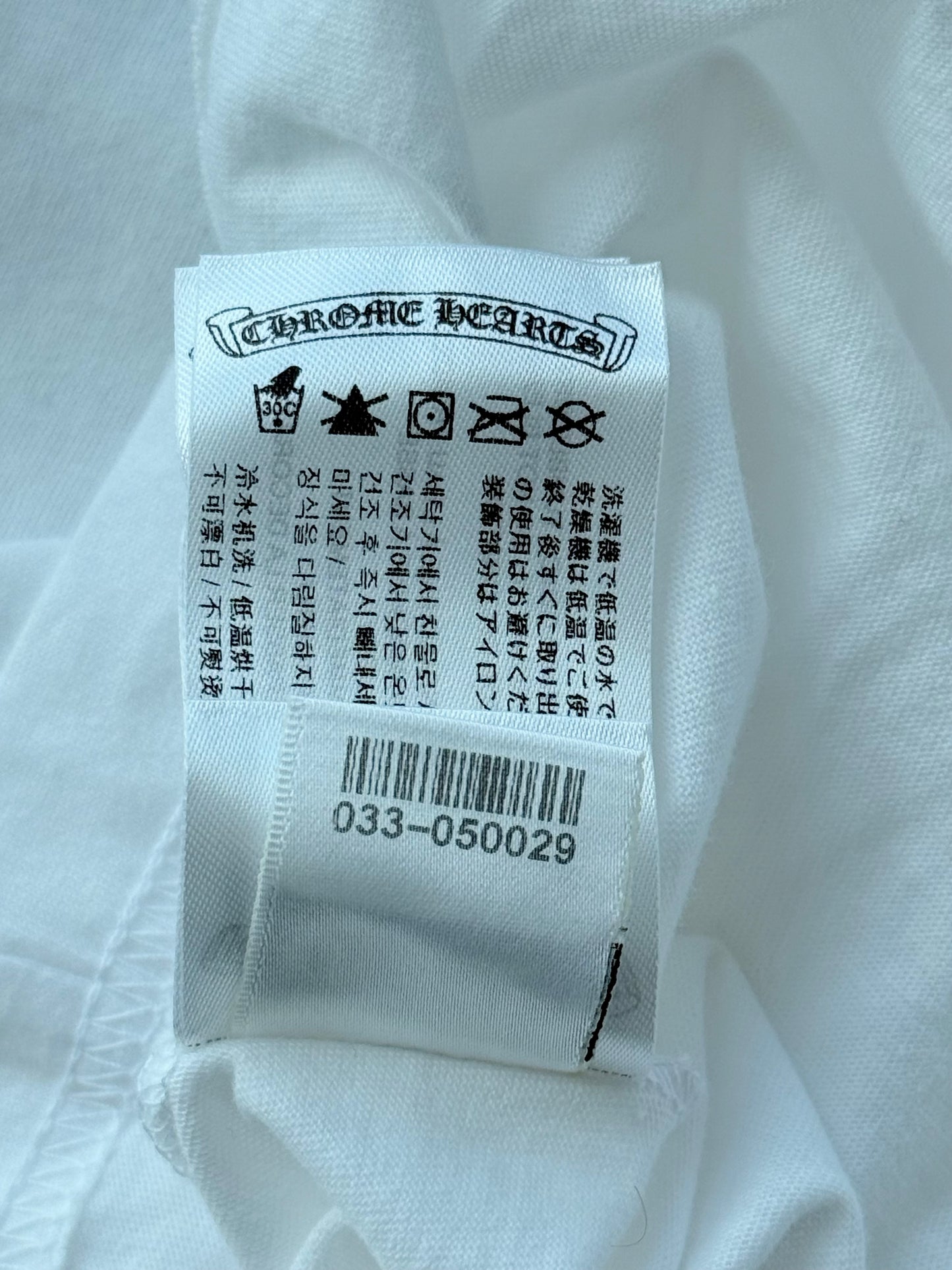 Chrome Hearts White & Red NY Longsleeve T-Shirt