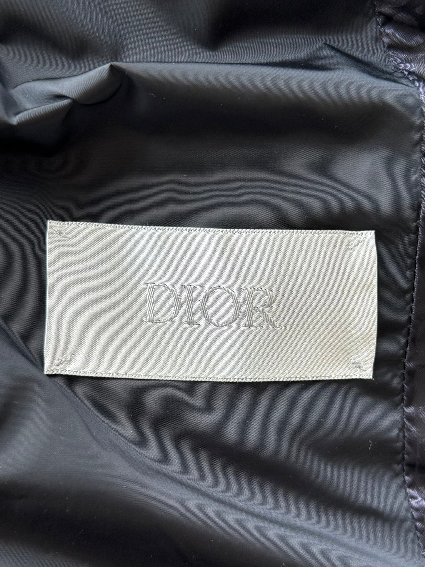 Dior Navy Oblique Puffer Vest