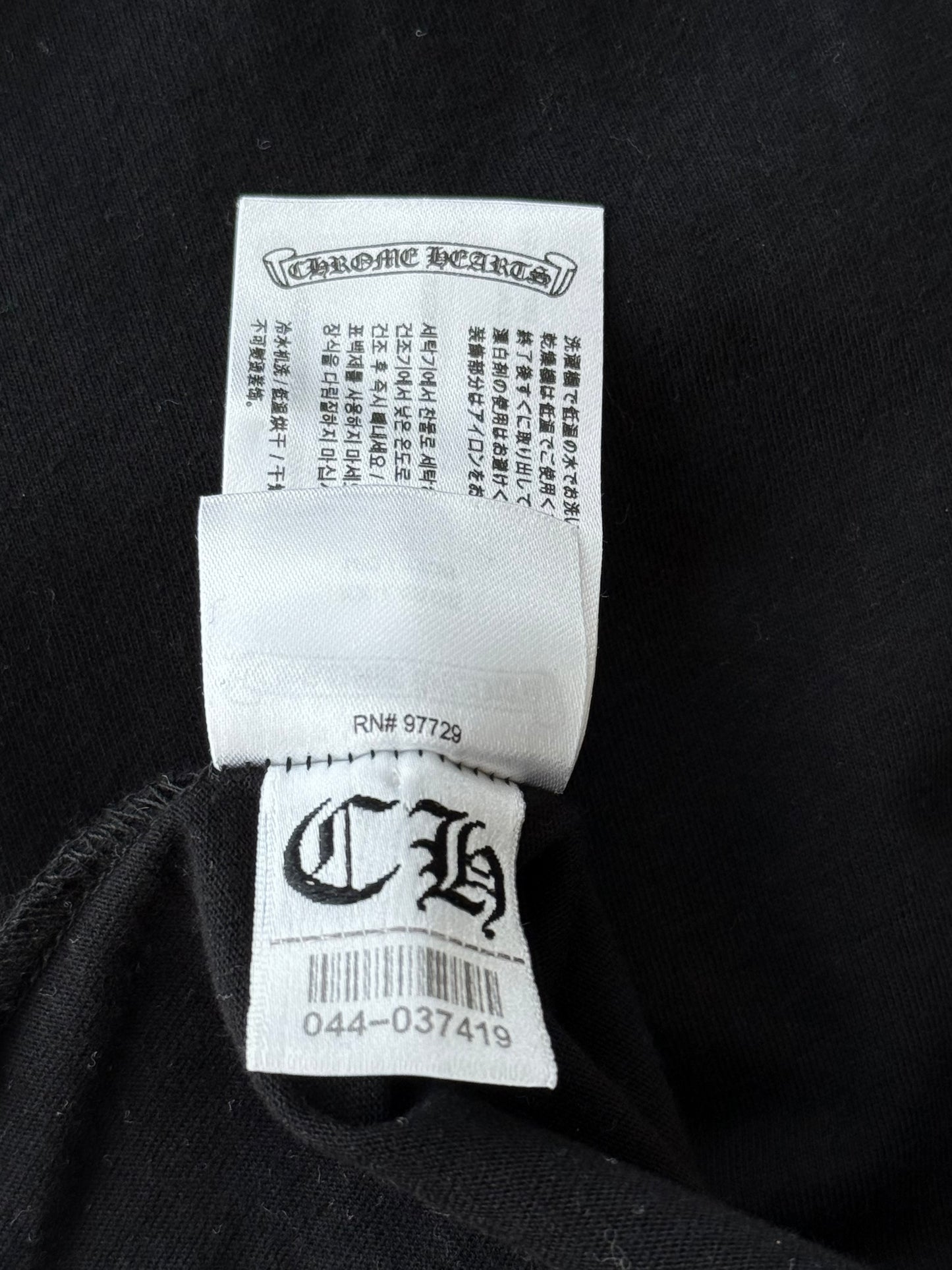Chrome Hearts Black Miami Exclusive Cross Logo Longsleeve T-Shirt