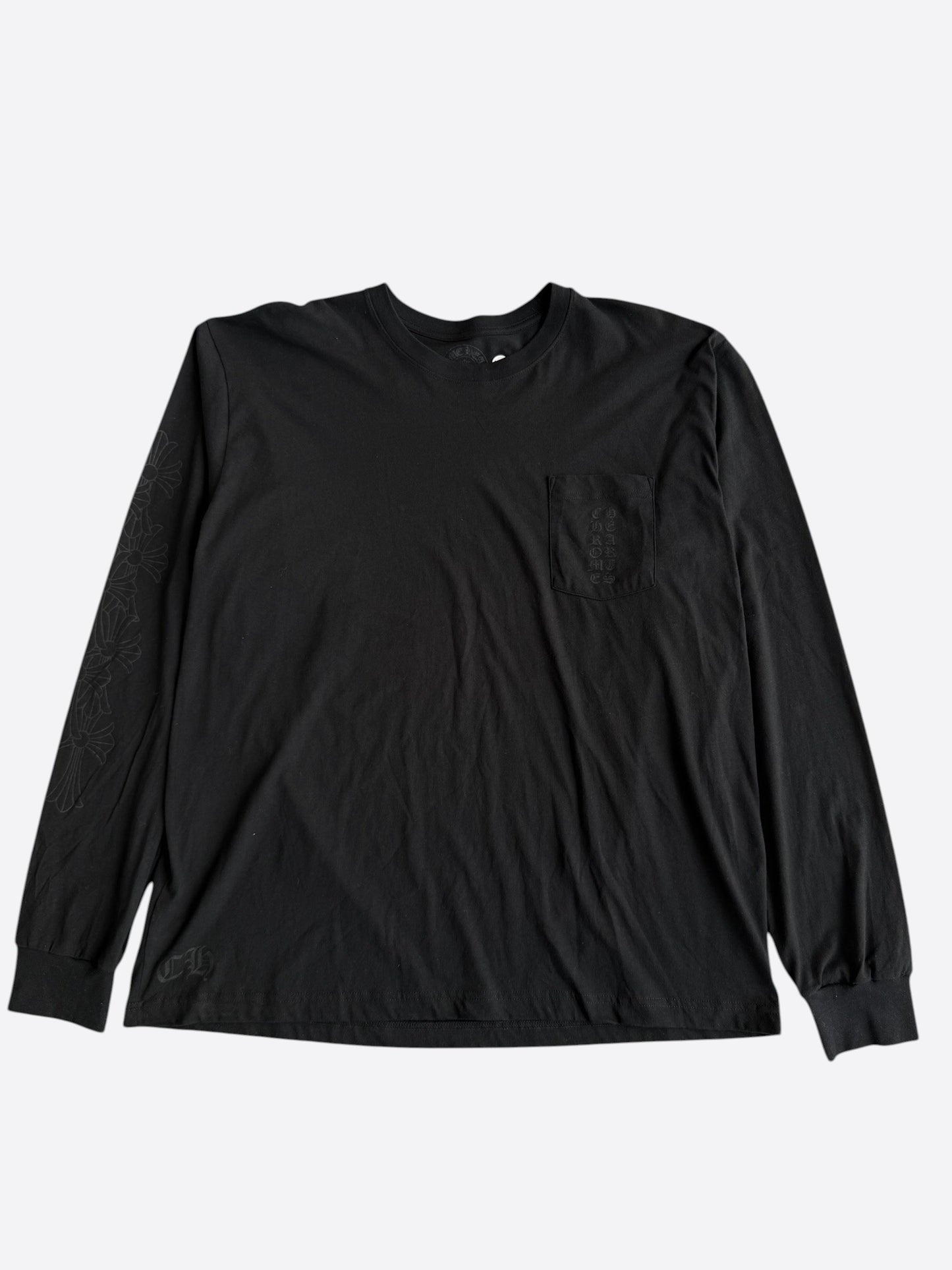 Chrome Hearts Black Miami Exclusive Cross Logo Longsleeve T-Shirt