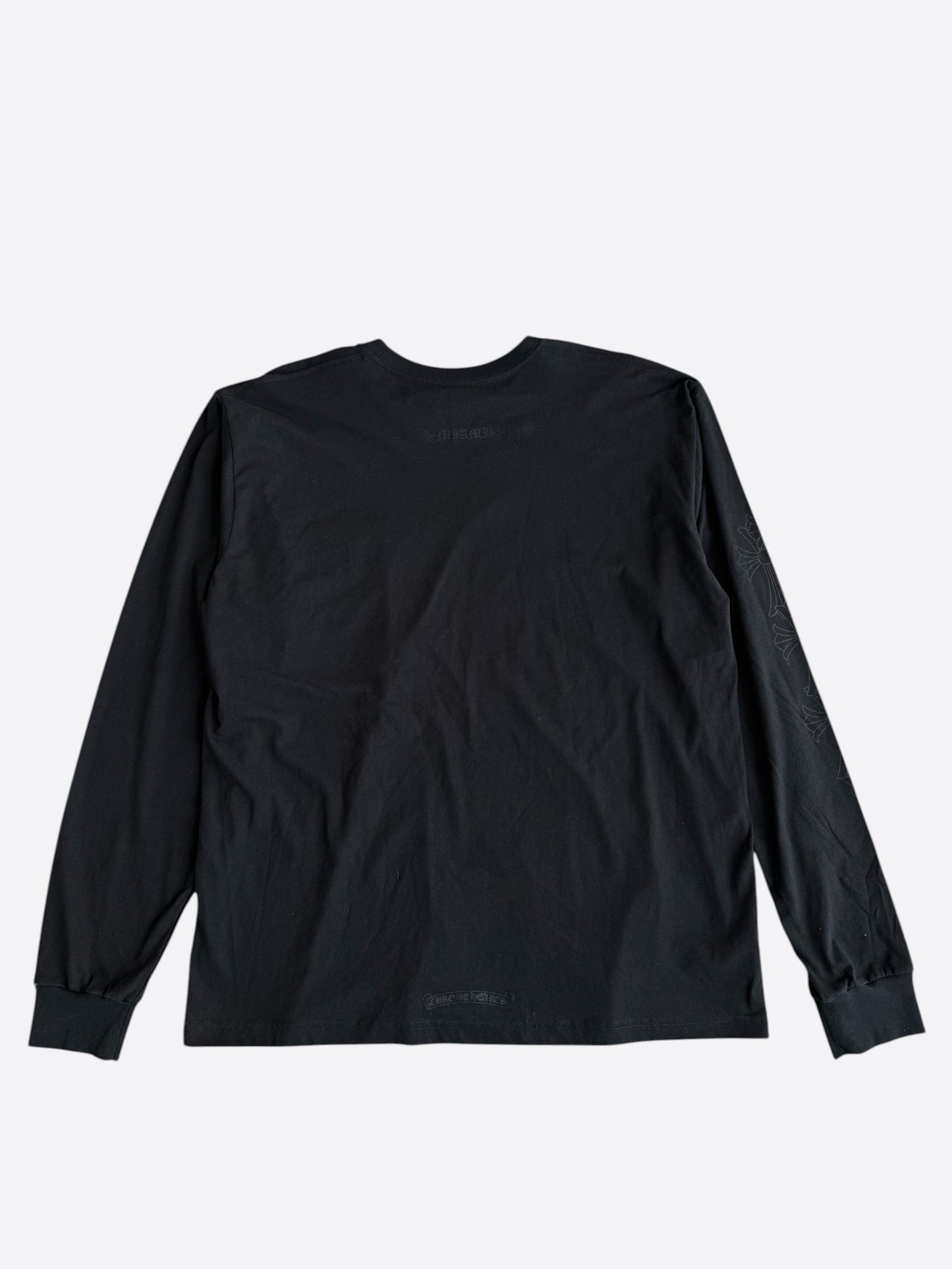 Chrome Hearts Black Miami Exclusive Cross Logo Longsleeve T-Shirt