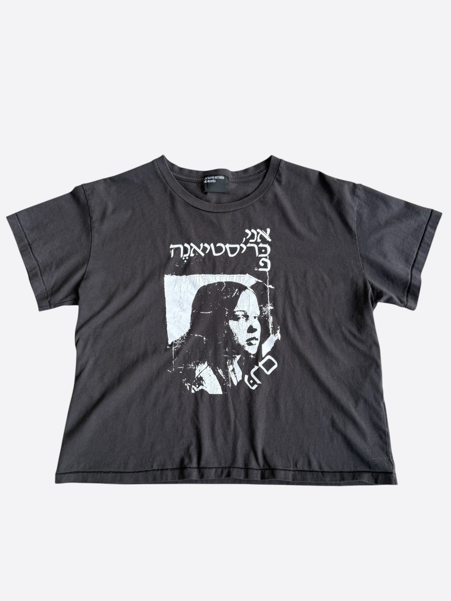 Enfants Riches Deprimes Faded Black Christiane Graphic T-Shirt