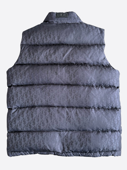 Dior Navy Oblique Puffer Vest