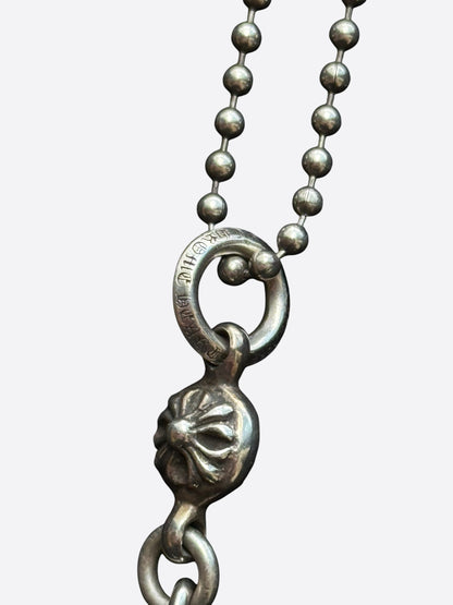 Chrome Hearts Silver Tiny Cross Necklace