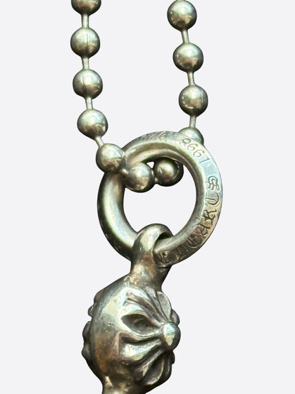 Chrome Hearts Silver Tiny Cross Necklace