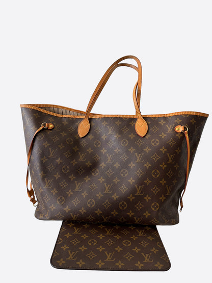 Louis Vuitton Brown Monogram Neverfull GM