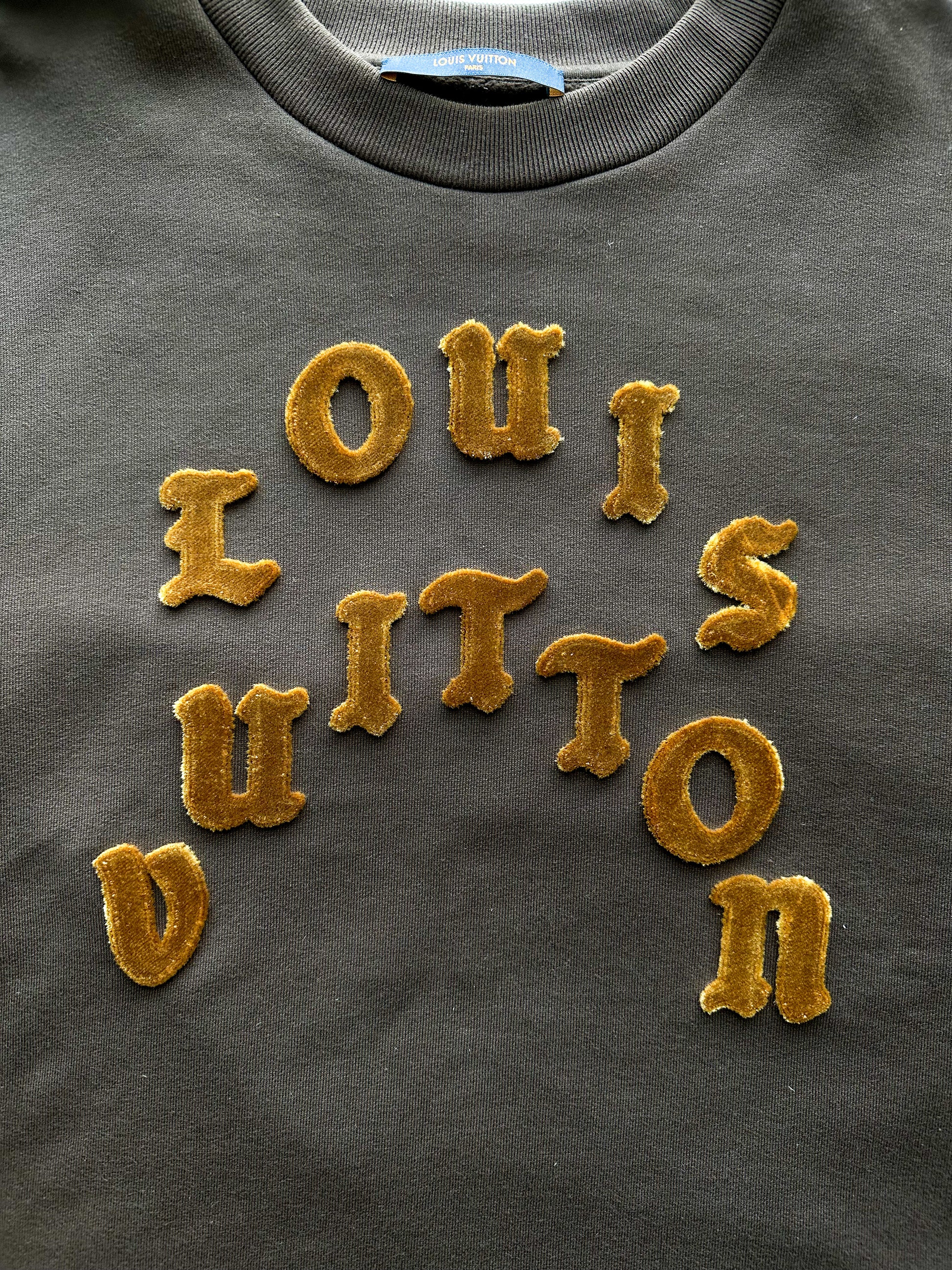 Louis Vuitton Brown Tuffetage-Logo Sweatshirt