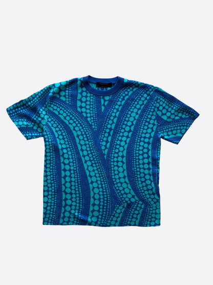 Louis Vuitton Yayoi Kusama Blue Dotted Pattern T-Shirt