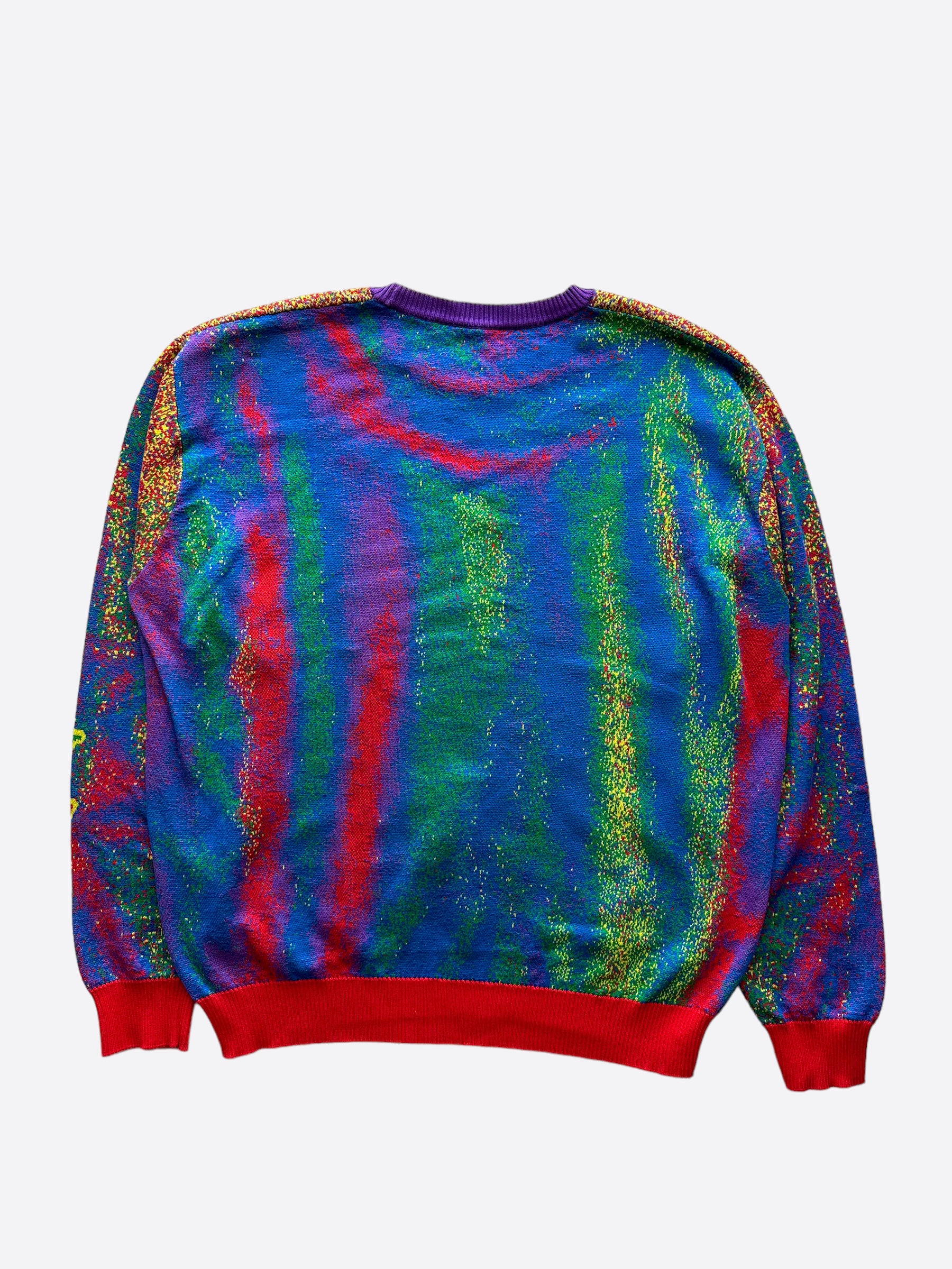 Louis Vuitton Multicolor Distorted Giant Damier Sweater