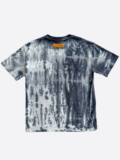 Louis Vuitton Grey & Orange Tie-Dye Graffiti T-Shirt