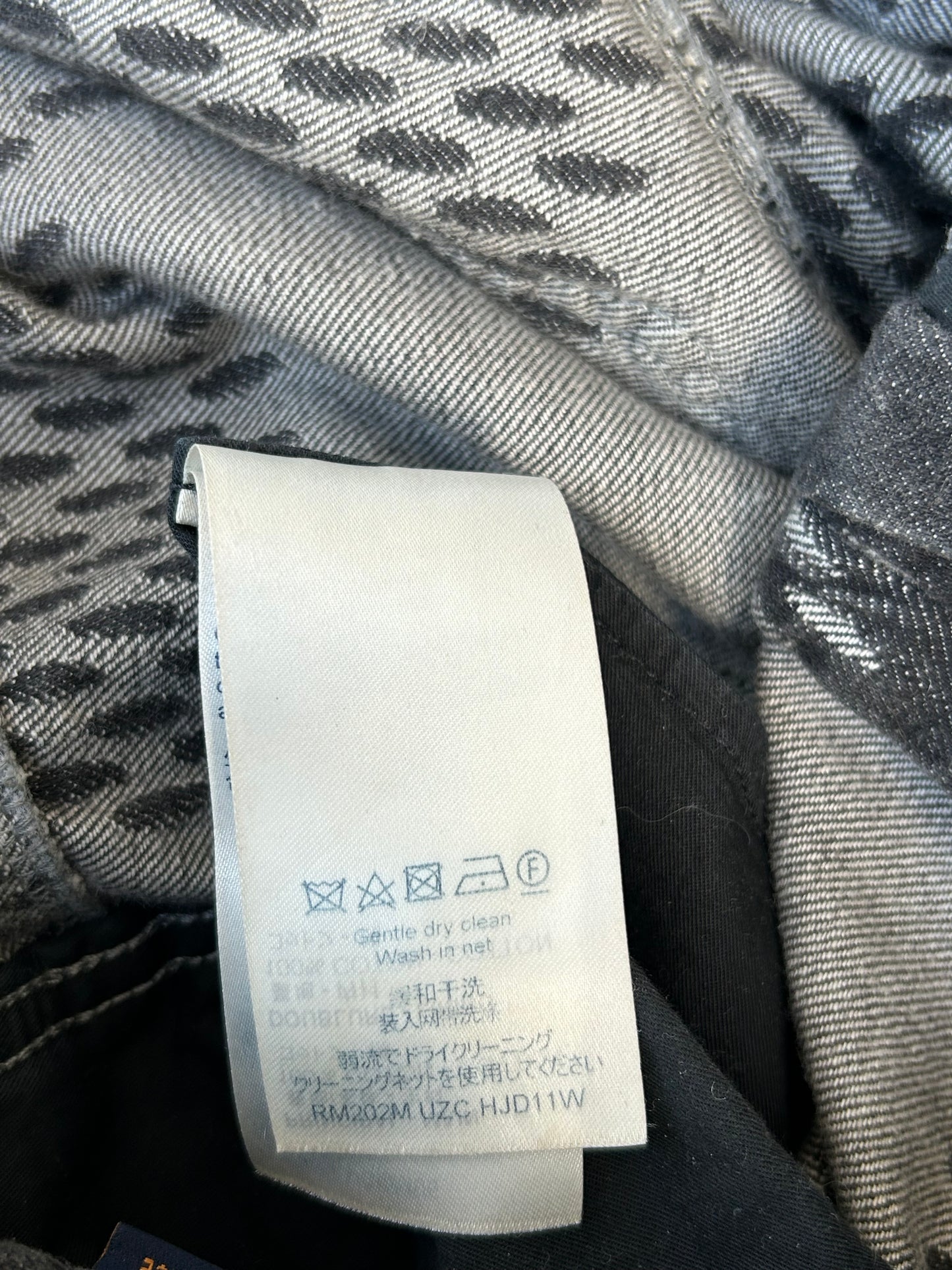 Louis Vuitton Nigo Grey Giant Damier Monogram Jeans