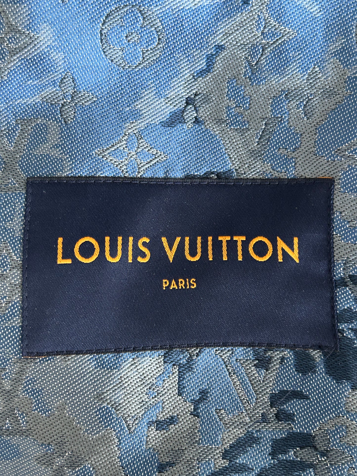 Louis Vuitton Blue Tapestry Monogram Windbreaker