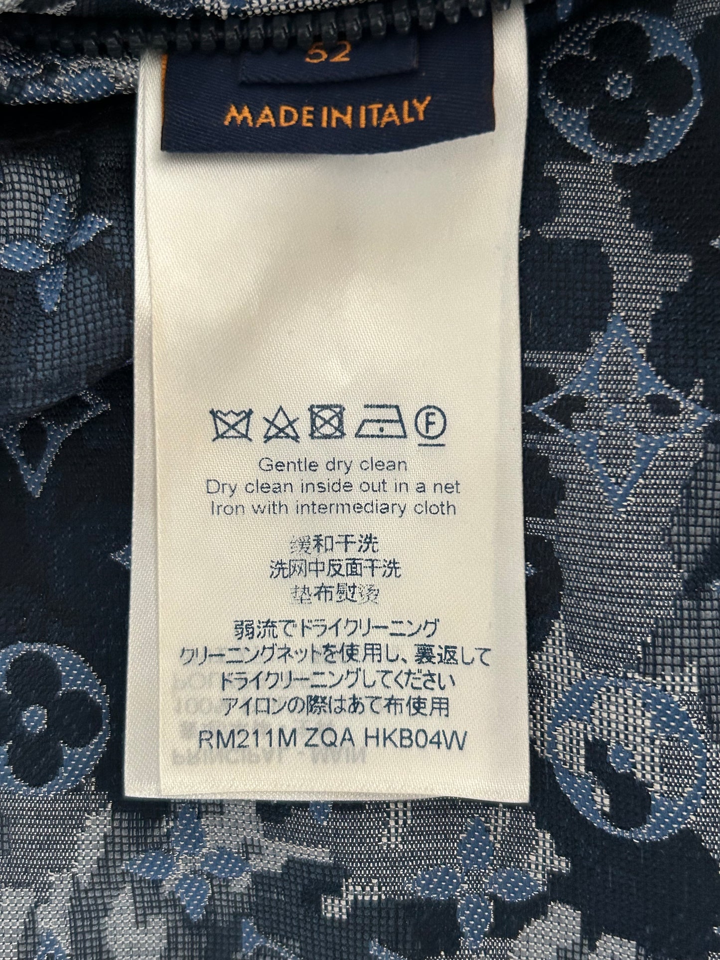 Louis Vuitton Blue Tapestry Monogram Windbreaker