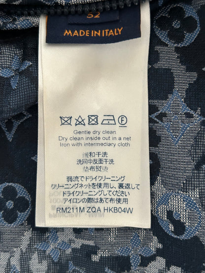 Louis Vuitton Blue Tapestry Monogram Windbreaker