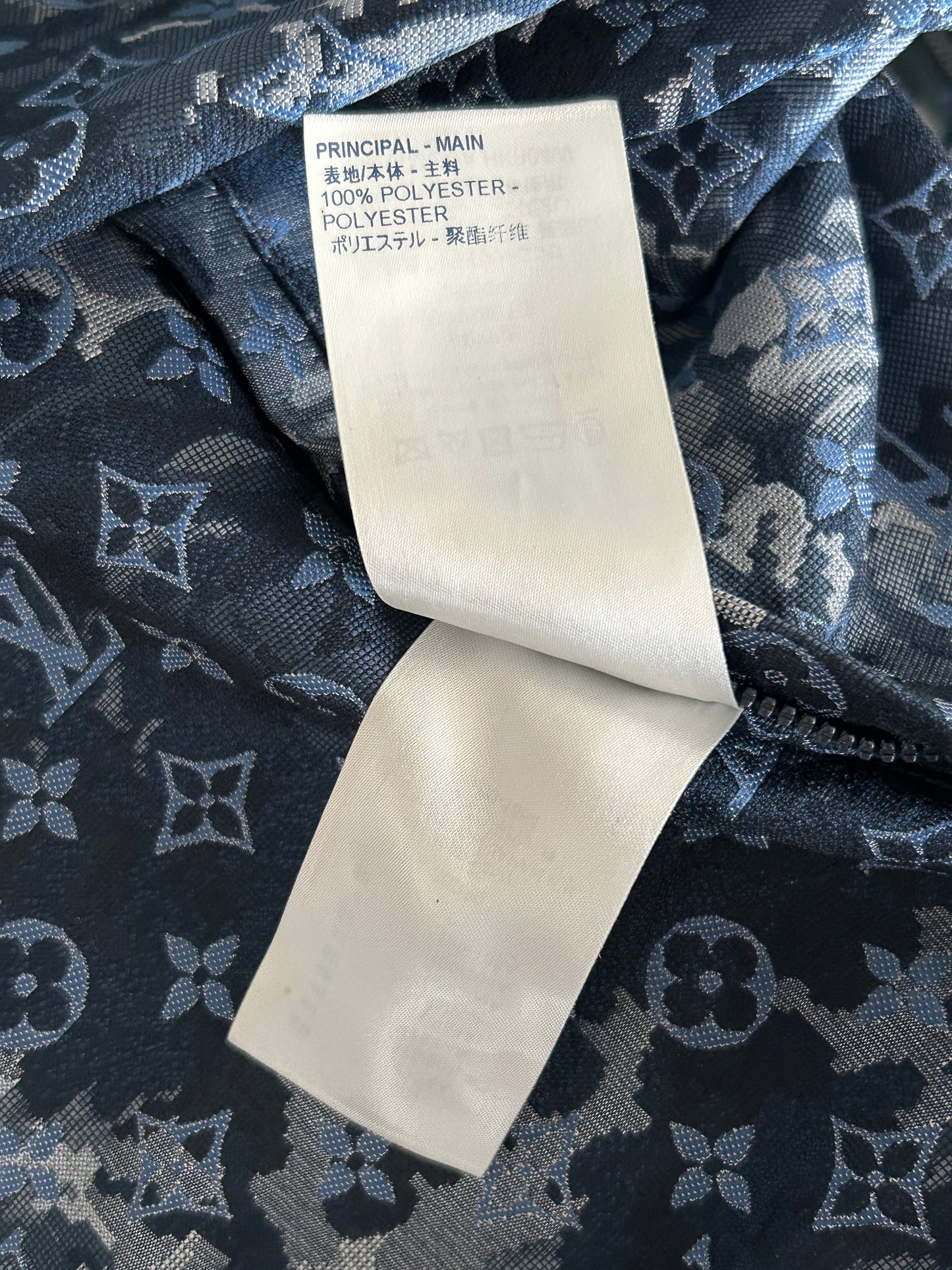 Louis Vuitton Blue Tapestry Monogram Windbreaker