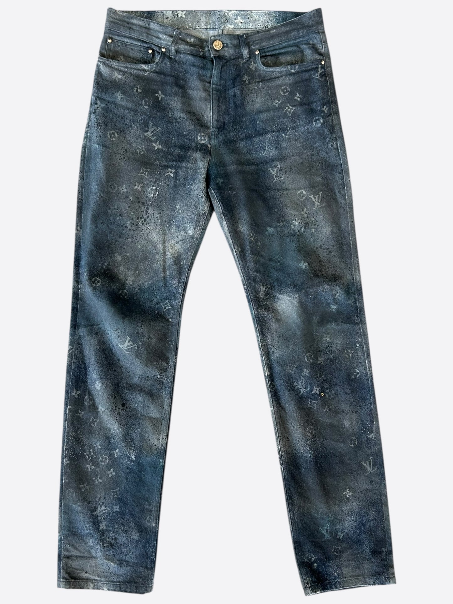 Louis Vuitton Dark Blue Galaxy Monogram Jeans