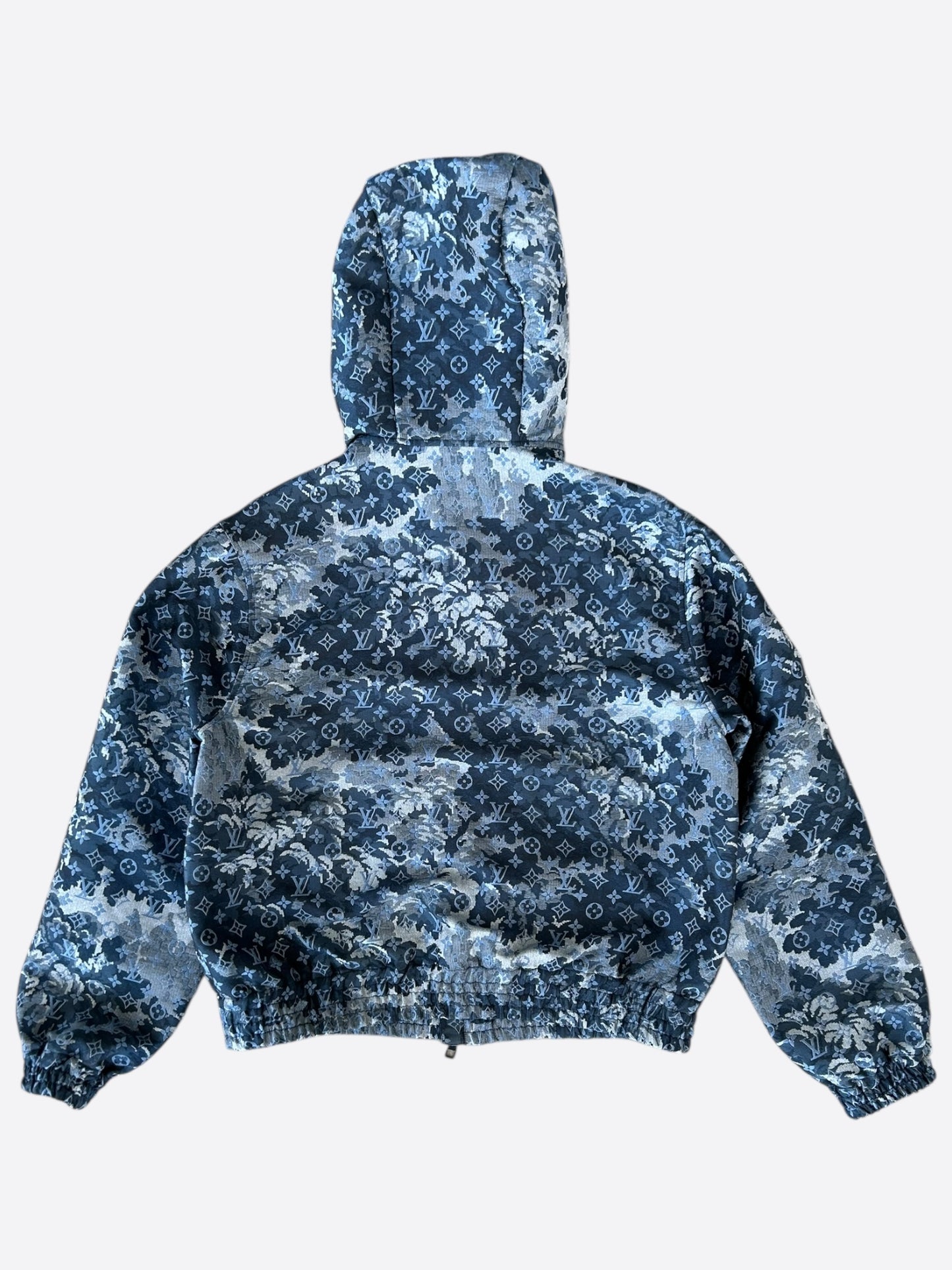 Louis Vuitton Blue Tapestry Monogram Windbreaker