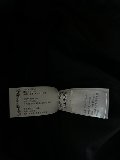 Chrome Hearts Black & Cheetah Cross Patch Carpenter Pants