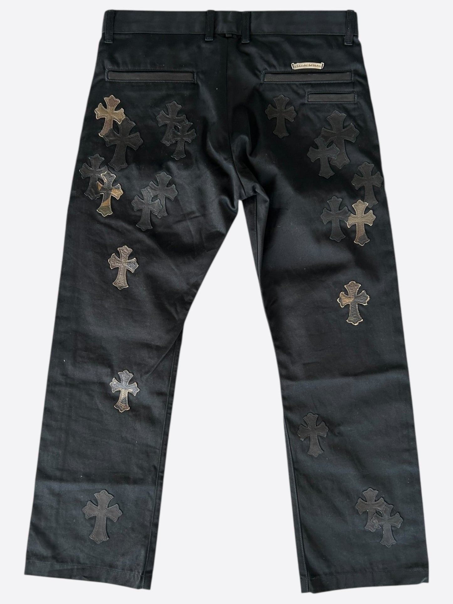 Chrome Hearts Black Camouflage Cross Patch Chino Pants