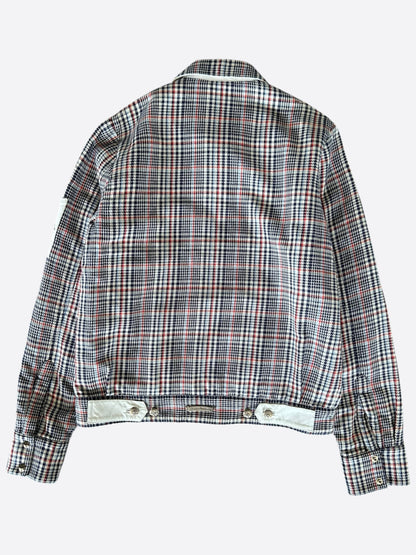 Chrome Hearts White Cross Patch Plaid Jacket
