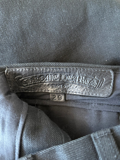 Chrome Hearts Black Cross Patch Jeans
