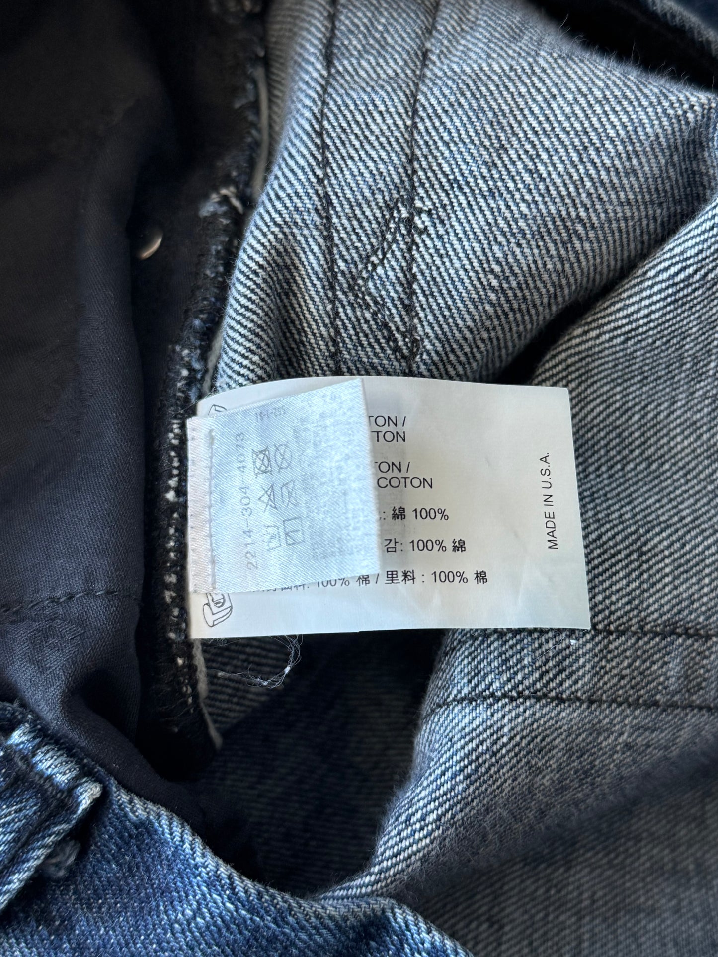 Chrome Hearts Blue Denim Cross Patch Jeans