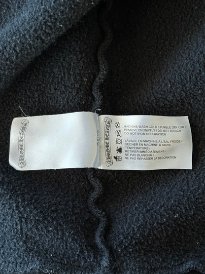 Chrome Hearts Black & White New York Horseshoe Logo Zip Up Hoodie