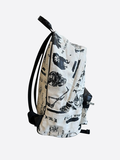 Amiri Wes Lang White & Sketch Graphic Backpack