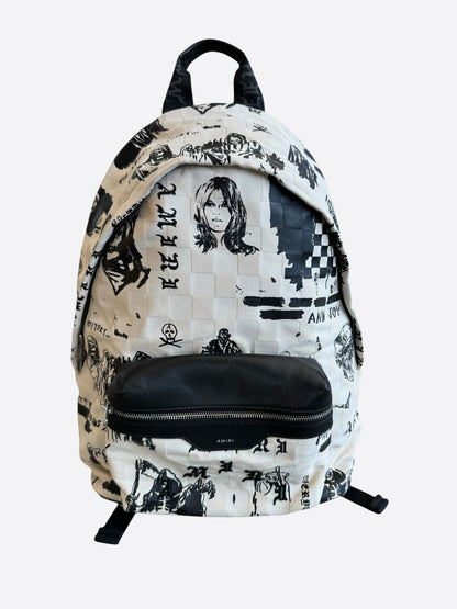 Amiri Wes Lang White & Sketch Graphic Backpack